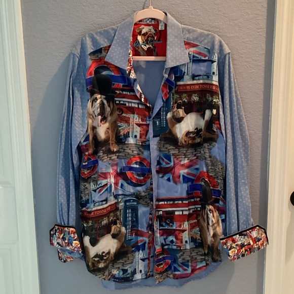 Robert Graham Multicolor Graphic Button Down Shirt - Picture 1 of 4